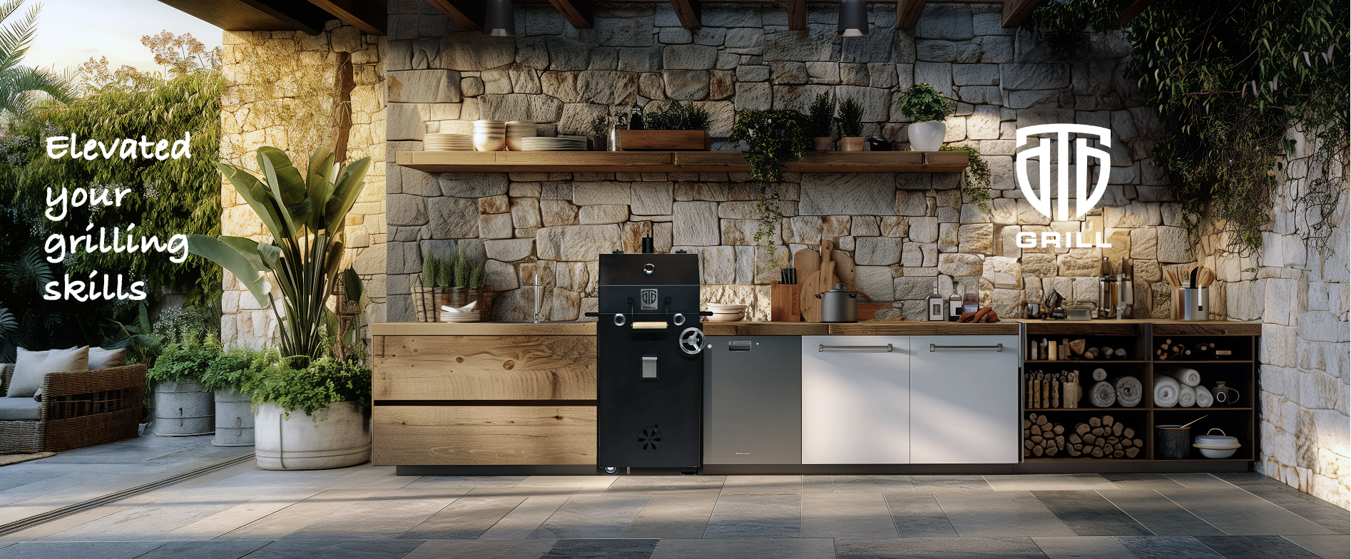 DTB Grill comme cuisine extérieure